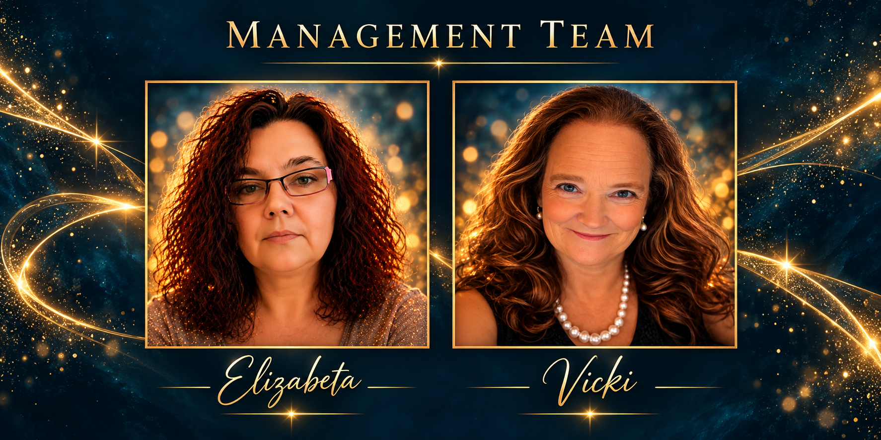 United Vision Team management team: Elizabeta and Vicki